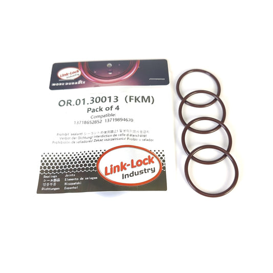 LINK-LOCK 4PCS FKMバイトン OR.01.30013 エンジンインテークパイプ Oリング 13718652852 13719894670 BMW B58 B47 B57用