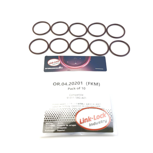 LINK-LOCK 10個 OR.04.20201 ACURA用カムシャフト 91311-58G-A01 FKM Viton シーリングOリングキット