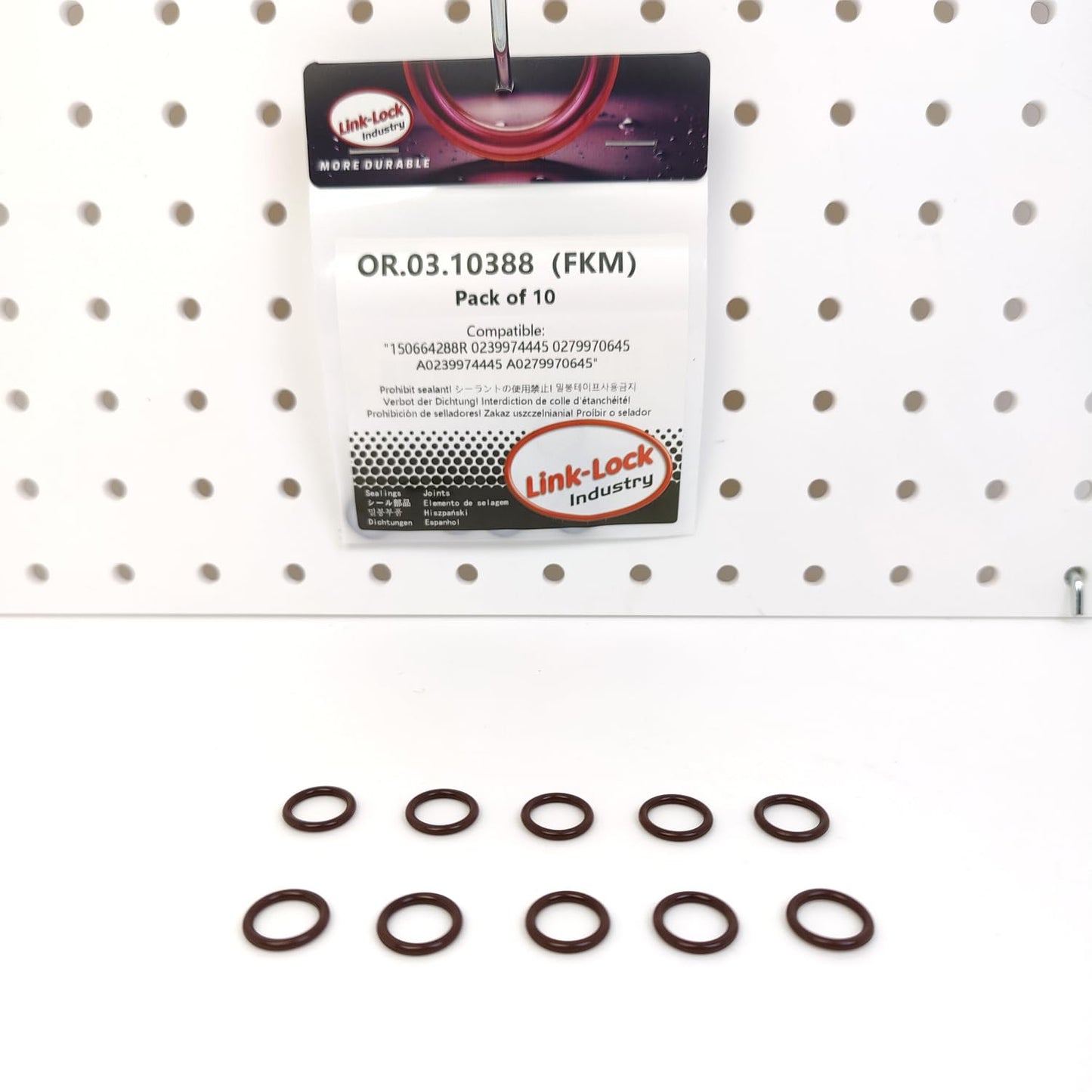 LINK-LOCK 10PCS OR.03.10388 FKM Viton シールOリングキット ターボチャージャー用フィッティング 150664288R 0239974445 0279970645 A0239974445 A0279970645 メルセデスベンツ M176 M177 M178
