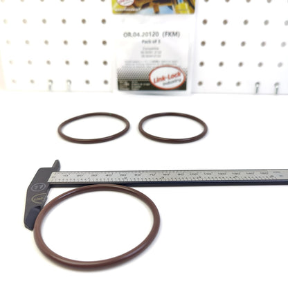 LINK-LOCK 3PCS OR.04.20120 FKM Viton Sealing O-Ring Kit of Thermostat 06.56341-2122 06.563412122 for MAN