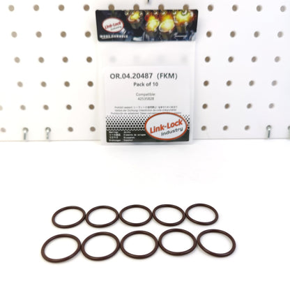 LINK-LOCK 10PCS OR.04.20487 FKM Viton 18.9×2 Sealing Universal O-Ring Kit 42535828 for IVECO-STRALIS for TRAKKER for ASTRA-HD8
