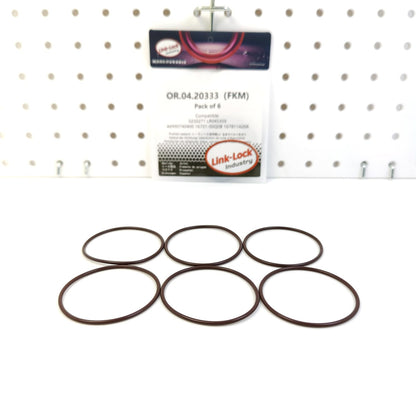 LINK-LOCK 6PCS OR.04.20333 FKM Viton Sealing O-Ring Kit of  Injection Pump 5232271 LR045359 A6990740400 16701-00Q0B 167811426R for FORD for LAND for ROVER