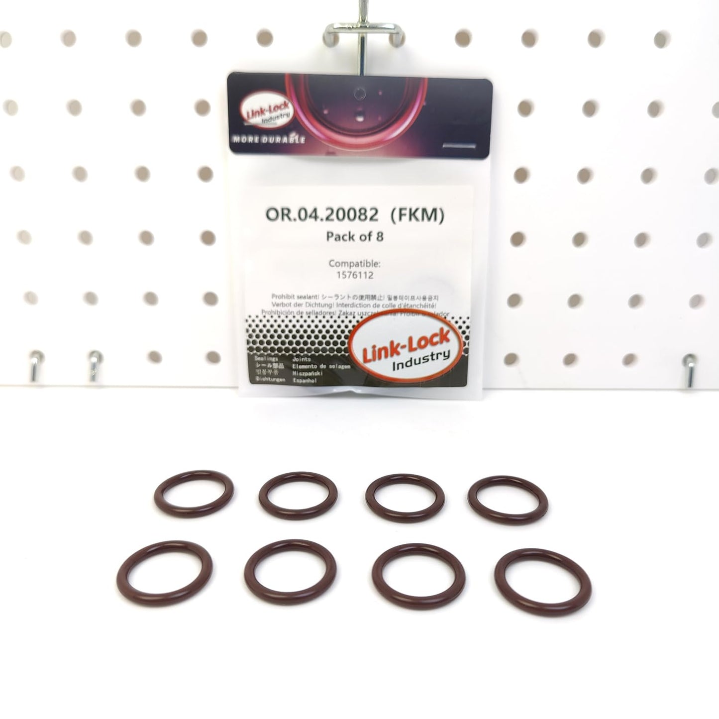 LINK-LOCK 8個 OR.04.20082 FKM Viton ロッカーパネル用シーリングOリングキット (フォード用 1576112)