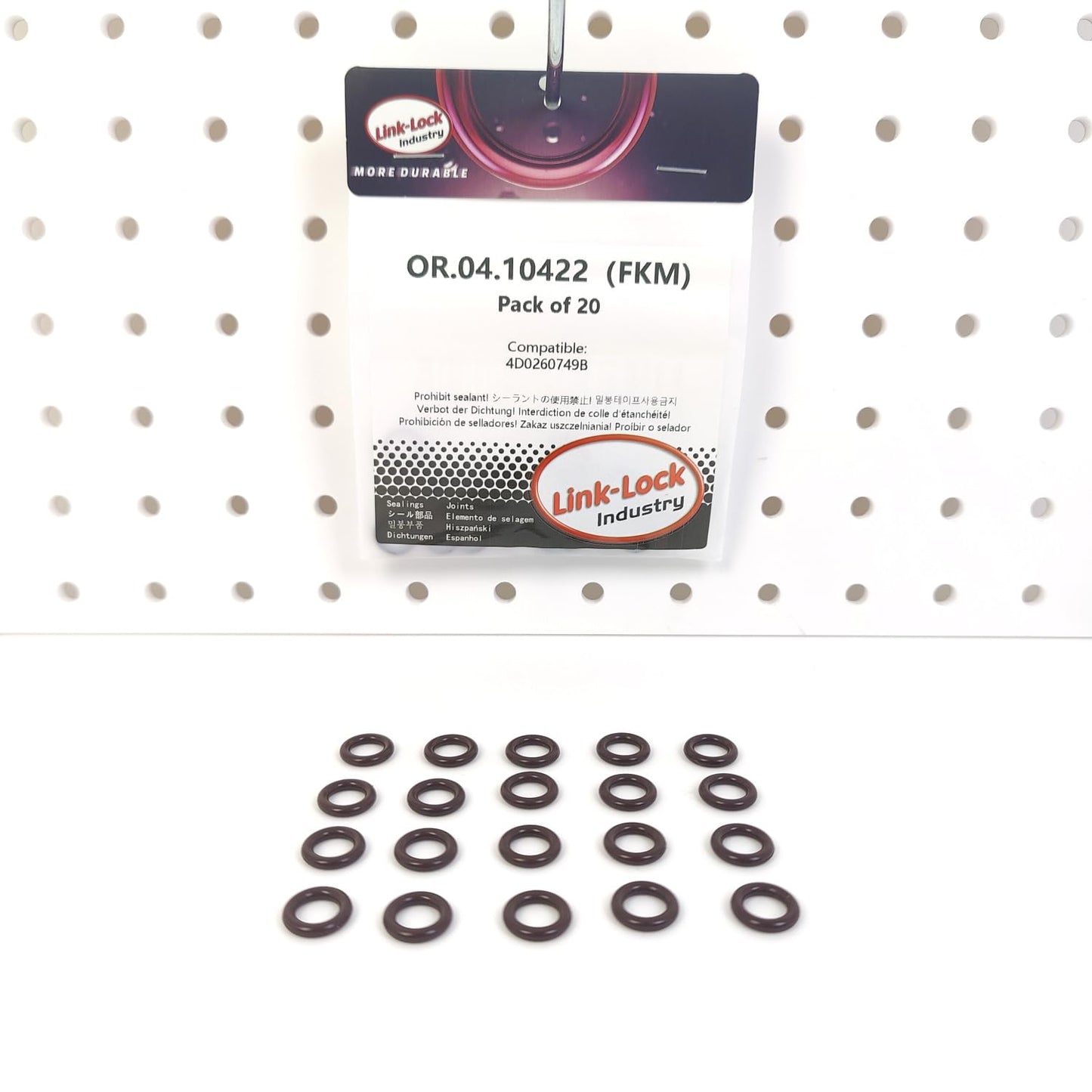 LINK-LOCK 20PCS OR.04.10422 FKM Viton Sealing O-Ring Kit of Air Condition Pipe 4D0260749B For AUDI For VW