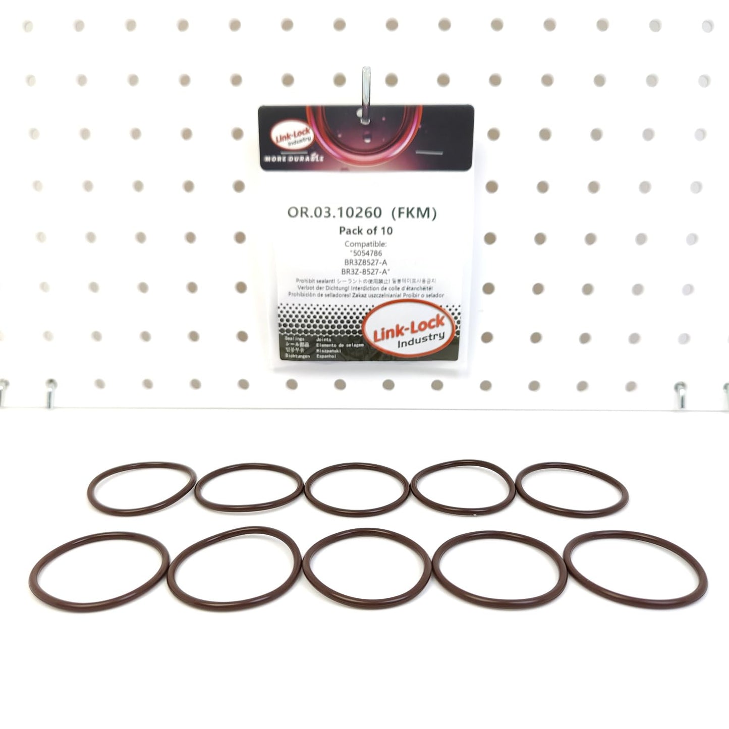 LINK-LOCK 10PCS OR.03.10260 FKM Viton Sealing O-Ring Kit of Water Pump 5054786 BR3Z8527-A BR3Z-8527-A For FORD-998 99G 99M For FORD USA-99M C33 T33 C35 T35
