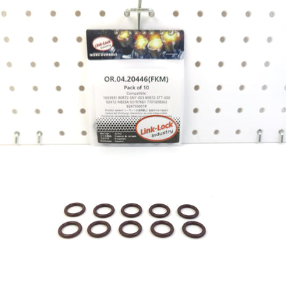 LINK-LOCK 10PCS OR.04.20446 FKM Viton Sealing O-Ring Kit of Refrigerant Line 1693931 80872-SN7-003 80872-ST7-000 92472-N823A 93197661 7701208363 924750001R for FORD for HONDA for NISSAN for RENAULT