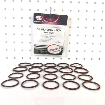 LINK-LOCK 20PCS FKM Viton OR.01.40016 Engine Spark plug socket O-RING gasket 11377514007 31421450532 11377514008 for BMW N46 N46N