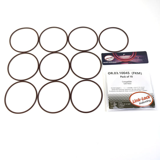 LINK-LOCK 10PCS OR.03.10045 FKM バイトンオイルフィルターOリングキット 12577653 BUICK-LFX LLT LY7用 CADILLAC-LAU LFX LY7 LF1 LLT LFW LP1用 CHEVROLET-LFX LLT LY7用 GMC-LFX LLT LY7用