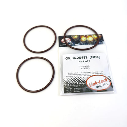 LINK-LOCK 3PCS OR.04.20457 FKM Viton Sealing O-Ring Kit of Charger 30640823 for VOLVO