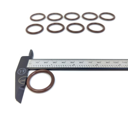 LINK-LOCK 10PCS OR.03.10096 FKM Viton Sealing O-Ring Kit Of Engine oil cooler 12557752 97216175 01180811 7420405822 20405822 For CHEVROLET-L5P LGH LMM LB7 LLY LBZ LML L76 LM7 For CADILLAC-LS2 LS6 LSA
