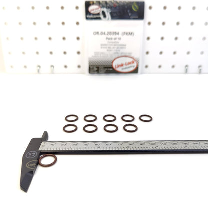 LINK-LOCK 10PCS OR.04.20394 FKM Viton Sealing O-Ring Kit of Oil Dipstick 6000631559 68550468AA 91314-R9L-J01 LR139073 90301-11019 for FIAT for HONDA for LAND for ROVER for LEXUS