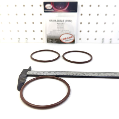 LINK-LOCK 3PCS OR.04.20224 FKM Viton Sealing O-Ring Kit of Charge Air Hose WHT003247 11617550465 VWN3CA-9L479-AA 2571613 for AUDI for BMW for FORD