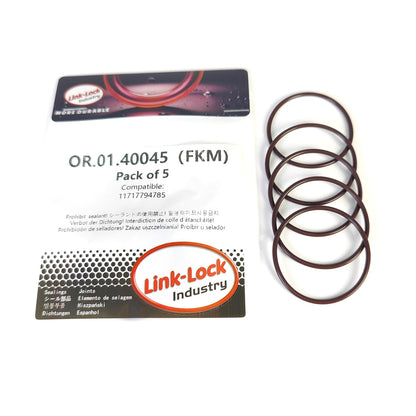 LINK-LOCK 5PCS FKM Viton OR.01.40045 Exhaust gas recirculation valve O-RING gasket 11717794785 for BMW N57 N47