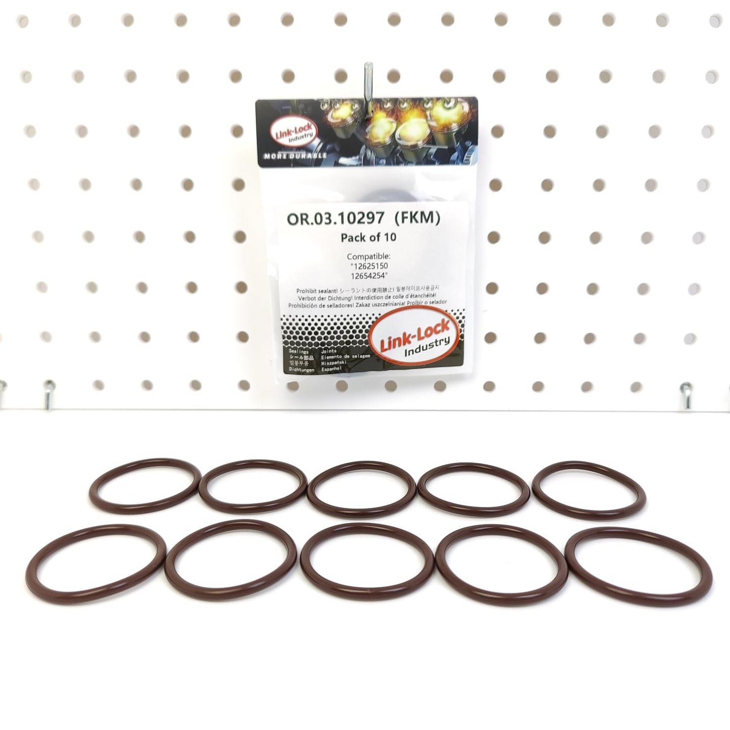 LINK-LOCK 10PCS OR.03.10297 FKM Viton Sealing O-Ring Kit of Crankcase Ventilation 12625150 12654254 For CHEVROLET-LGH LML For GMC-LGH LML For BUICK For CADILLAC