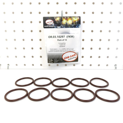 LINK-LOCK 10PCS OR.03.10297 FKM Viton Sealing O-Ring Kit of Crankcase Ventilation 12625150 12654254 For CHEVROLET-LGH LML For GMC-LGH LML For BUICK For CADILLAC