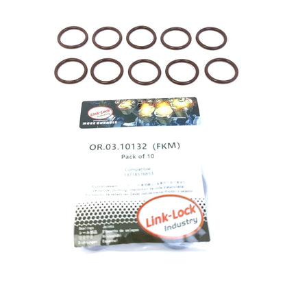 LINK-LOCK 10PCS OR.03.10132 FKM Viton Sealing O-Ring Kit Of Intake hose 13718576853 For BMW-B37 B47 For MINI-B37 B47