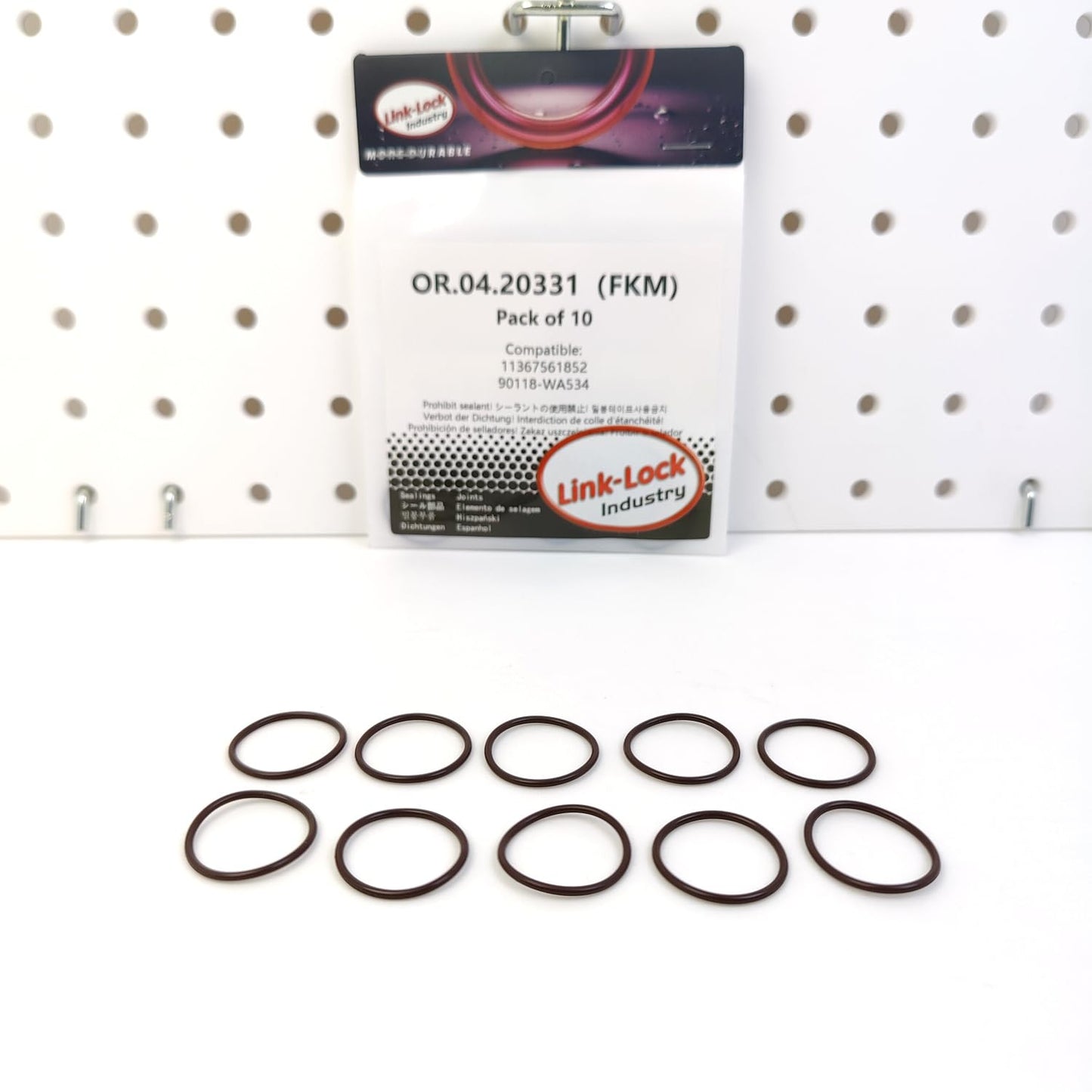 LINK-LOCK 10PCS OR.04.20331 FKM Viton Sealing O-Ring Kit of Camshaft Adjustment 11367561852 90118-WA534 for TOYOTA for BMW