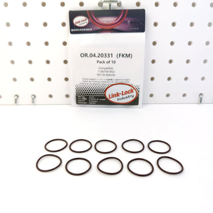 LINK-LOCK 10PCS OR.04.20331 FKM Viton Sealing O-Ring Kit of Camshaft Adjustment 11367561852 90118-WA534 for TOYOTA for BMW