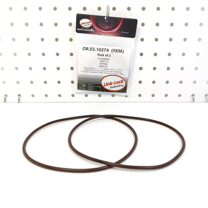 LINK-LOCK 2PCS OR.03.10274 FKM Viton Sealing O-Ring Kit of Camshaft Closure Cover 3007713 3679934 4299125 For CUMMINS-ISX QSX  For DAEWOO For KAMAZ For KENWORTH For WESTERN STAR