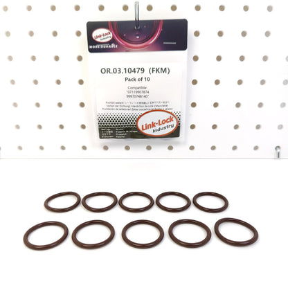 LINK-LOCK 10PCS OR.03.10479 FKM Viton Sealing O-ring Kit of Oil drain screw 07119907874 99970748140 For BMW For PORSCHE