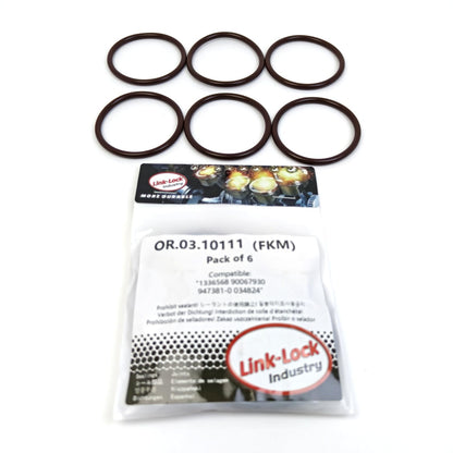 LINK-LOCK 6PCS OR.03.10111 FKM Viton Sealing O-Ring Kit Of Thermostat 1336568 90067930 947381-0 034824 For VOLVO-B27E B28A For CHEVROLET-C30NE LF1 For TOYOTA-C30NE