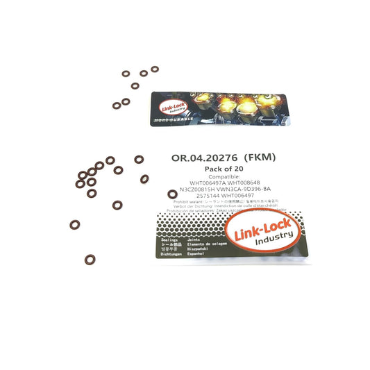 LINK-LOCK 20PCS OR.04.20276 FKMバイトンシーリングOリングキット インジェクター WHT006497A WHT008648 N3CZ00815H VWN3CA-9D396-BA 2575144 WHT006497 AUDI用 FORD用 SKODA用