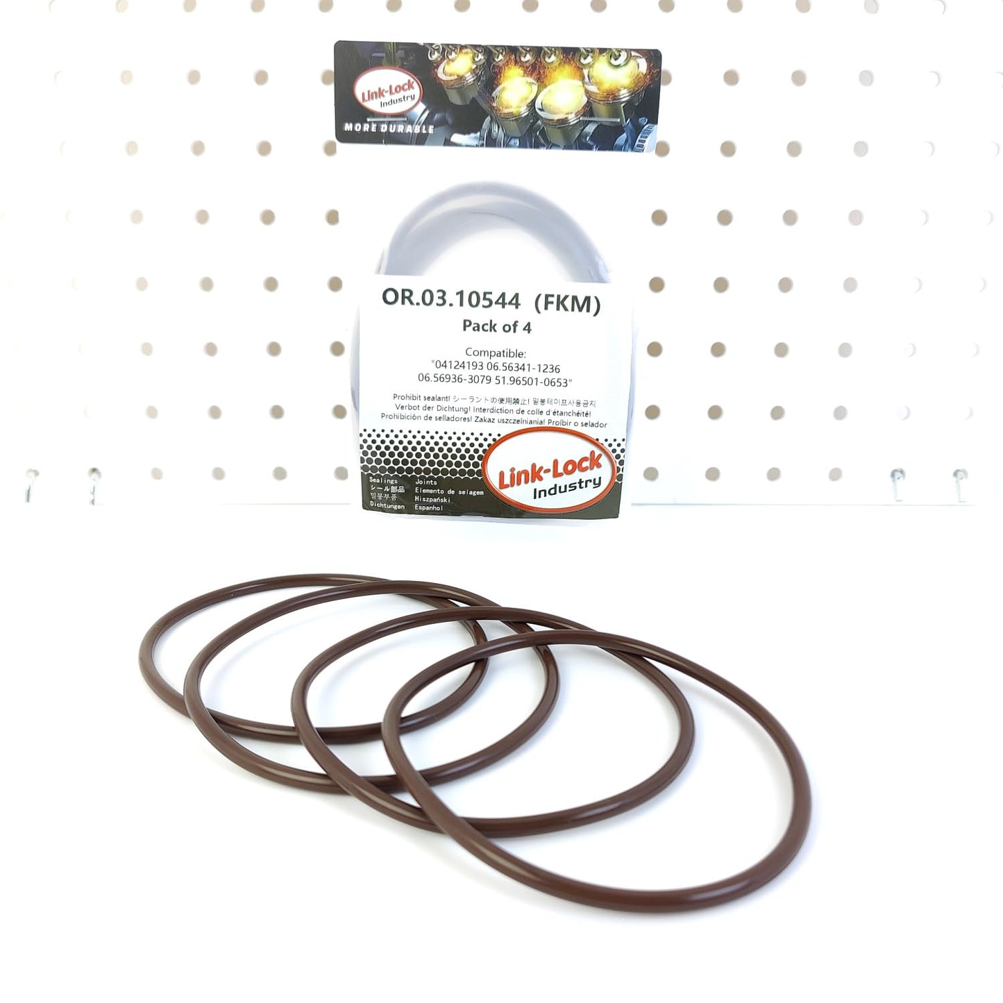LINK-LOCK 4PCS OR.03.10544 FKM Viton 90×4 Sealing Universal O-Ring Kit 04124193 06.56341-1236 06.56936-3079 51.96501-0653 For DEUTZ For MAN