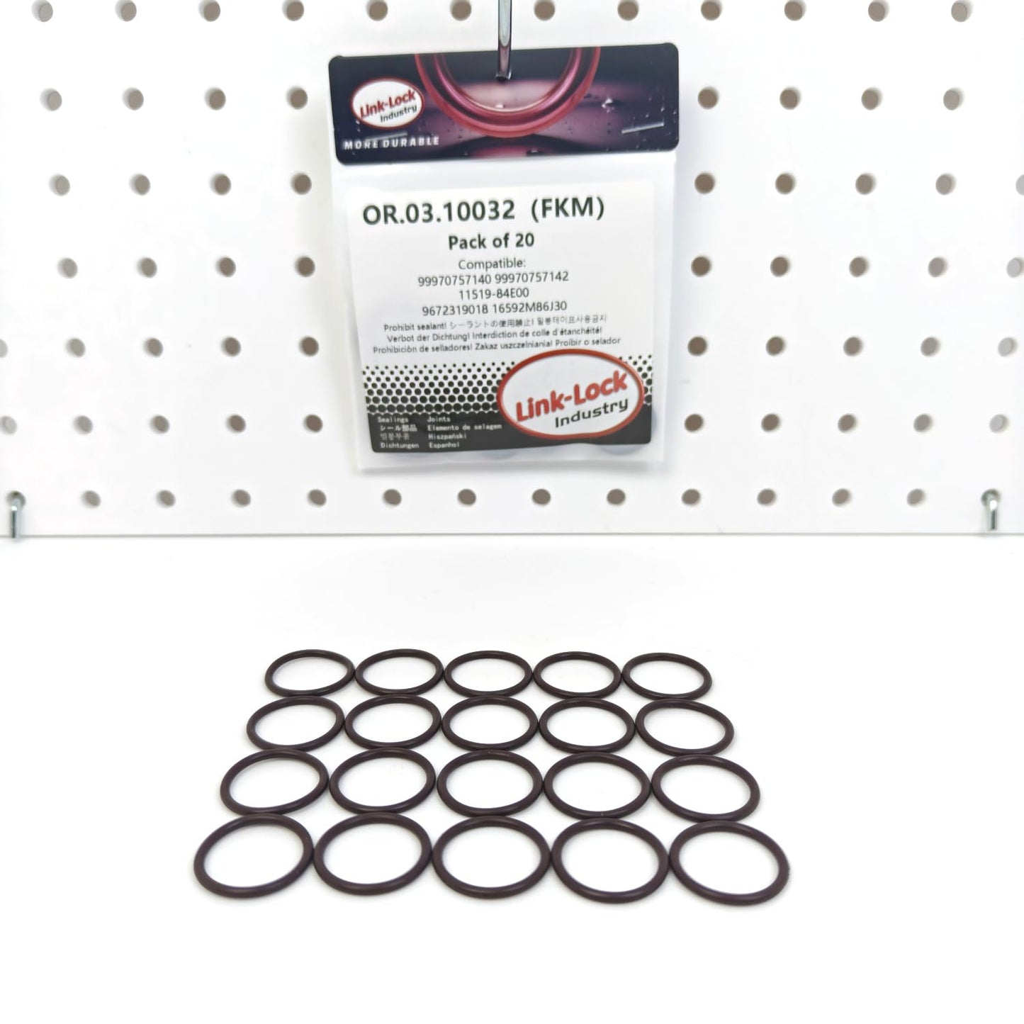 LINK-LOCK 20PCS OR.03.10032 FKM Viton オイルドレンスクリュー用Oリングキット 1103.J1 71739848 0199978245 A0199978245 652540 652690 90528145 98043219 99970757142 9672319018 CHEVROLET用