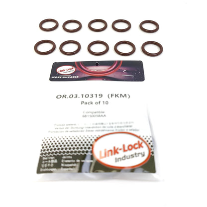 LINK-LOCK 10PCS OR.03.10319 FKM Viton Sealing O-Ring Kit of AGR Cooler 68150058AA For CHRYSLER-EXF For JEEP-EXF EXN For LANCIA-EXF RAM-EXF