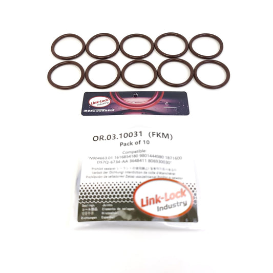 LINK-LOCK 10PCS OR.03.10031 FKM バイトン ドレンプラグOリングキット N904663.01 1616854180 9801444980 1871600 DS7Q-6734-AA 3648411 806930030 シトロエン用 DS用 フォード用 トヨタ用