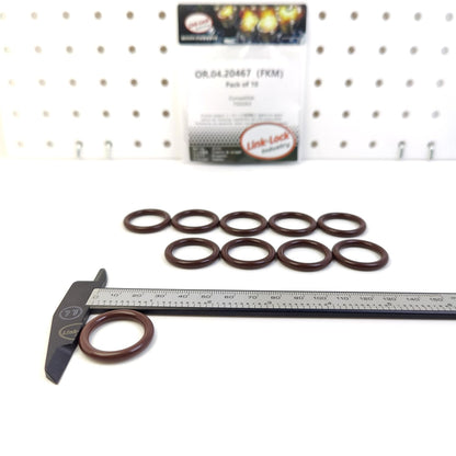 LINK-LOCK 10PCS OR.04.20467 FKM Viton Sealing O-Ring Kit of Turbochager Oil Line 7502263 for SAAB