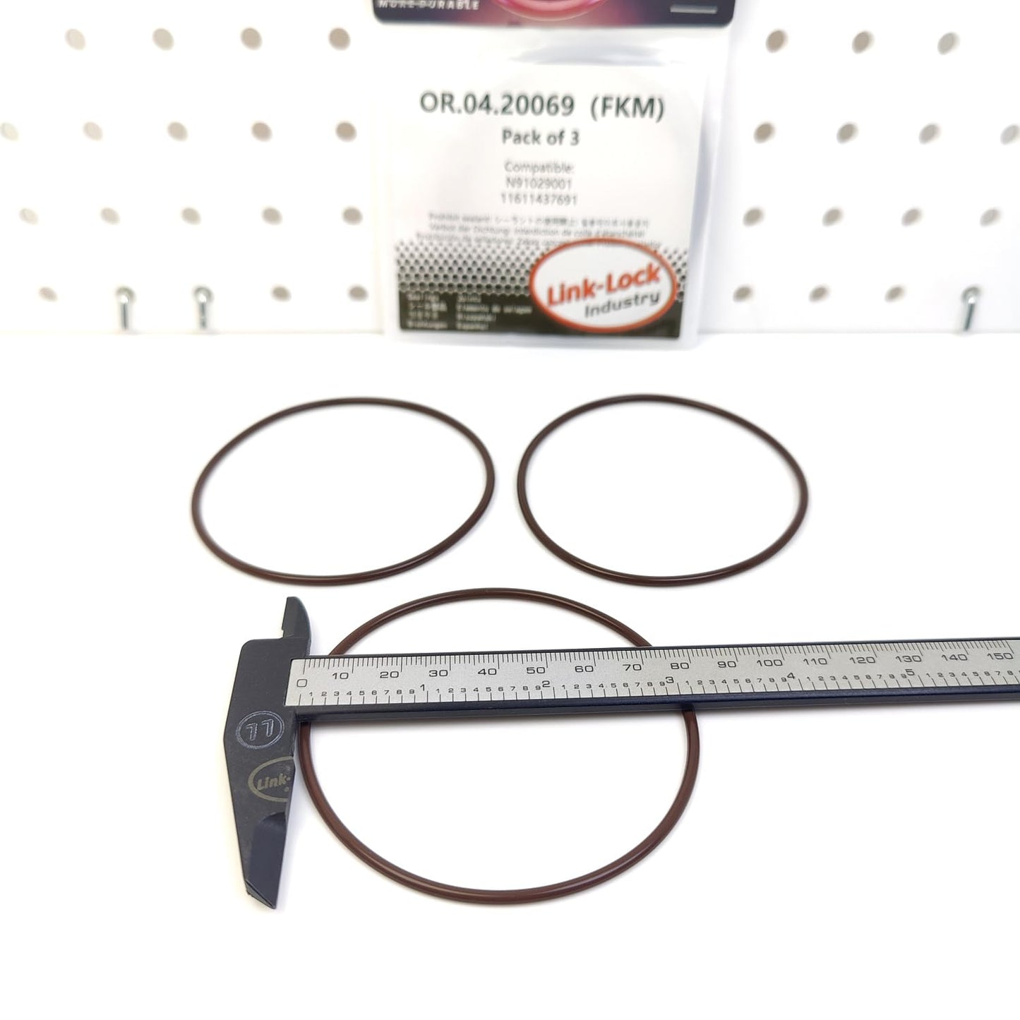 LINK-LOCK 3PCS OR.04.20069 FKM Viton Sealing O-Ring Kit of Intake System N91029001 11611437691 for AUDI for BMW