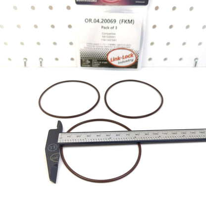 LINK-LOCK 3PCS OR.04.20069 FKM Viton Sealing O-Ring Kit of Intake System N91029001 11611437691 for AUDI for BMW