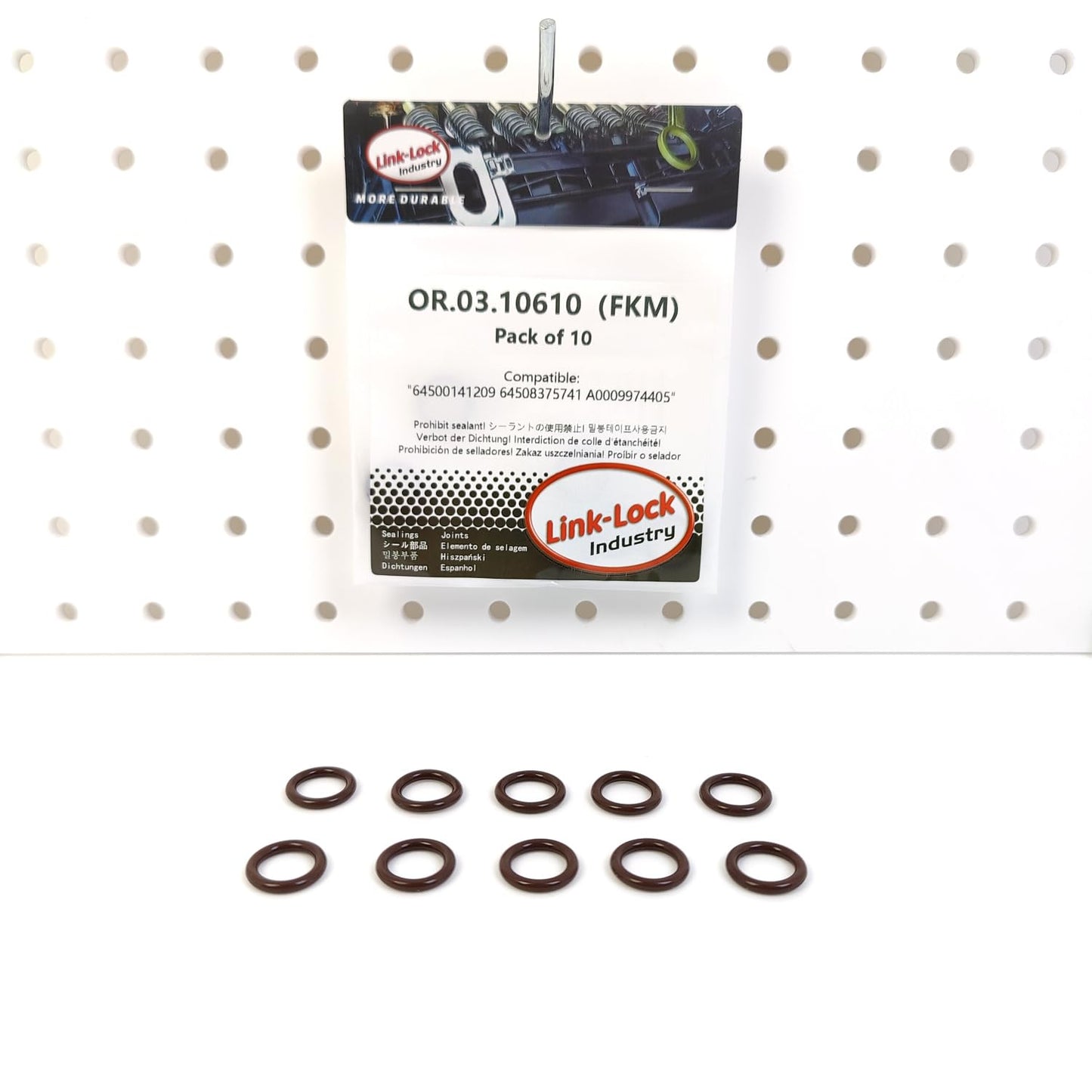 LINK-LOCK 10PCS OR.03.10610 FKM Viton Sealing O-Ring Kit of Refrigerant Duct and Expansion Valve 64500141209 64508375741 A0009974405 For BMW For MERCEDES-BENZ