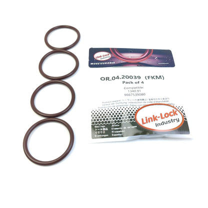 LINK-LOCK 4PCS OR.04.20039 FKMバイトン 39×4 シール ユニバーサルOリングキット 1340.91 9667539080（CITROËN、FIAT用）