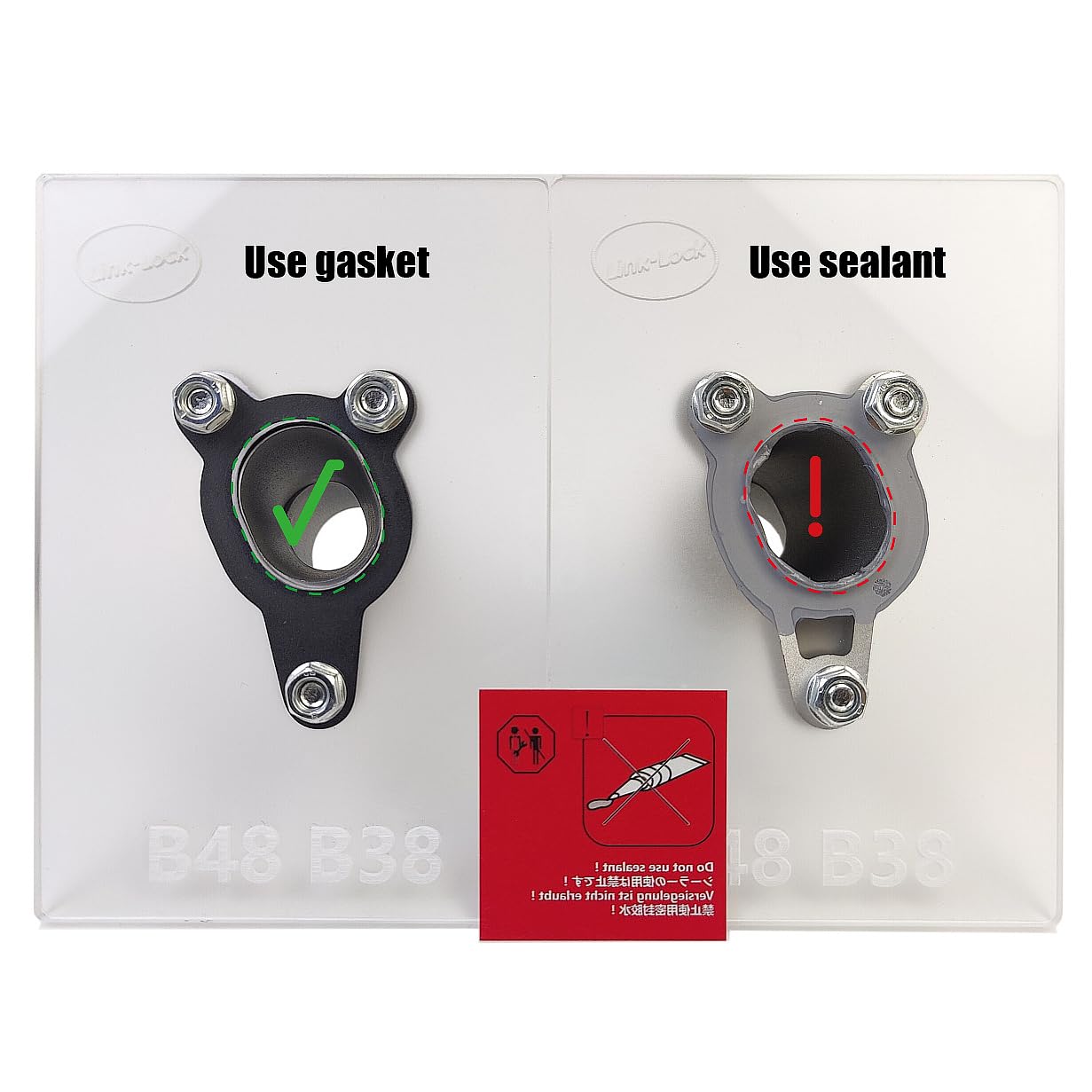 LINK-LOCK 10PCS SP.04.20014 Coolant Pip Metal Composite Gasket 11118619408-0 Only for the Aluminum Connector for BMW B58