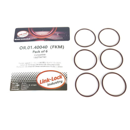 LINK-LOCK 6PCS FKM Viton OR.01.40040 Engine eccentric shaft O-RING gasket 13627567161 for MINI N12 N14 N16 N18