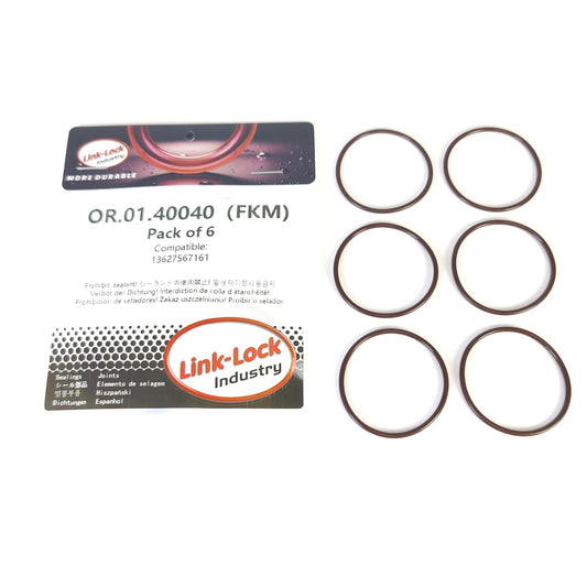 LINK-LOCK 6個 FKMバイトンOR.01.40040 エンジン偏心シャフトOリングガスケット 13627567161 MINI N12 N14 N16 N18用