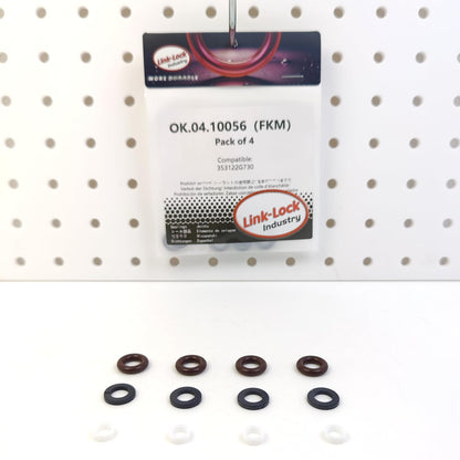 LINK-LOCK 4Set OK.04.10056 fuel injector repair kit 353122G730 with FKM Viton O-RING For HYUNDAI For KIA 2.4L L4