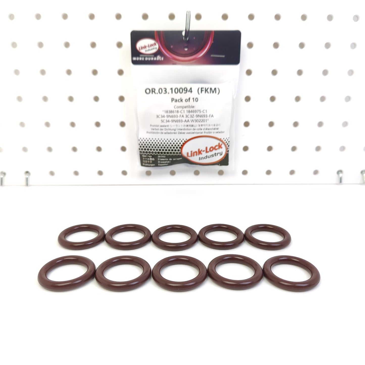 LINK-LOCK 10PCS OR.03.10094 FKMバイトン製シーリングOリングキット エンジンオイルクーラー用 1838618-C1 1846975-C1 3C34-9N693-FA 3C3Z-9N693-FA 5C34-9N693-AA W302201 FORD USA-6.0HU2U 99Y4 99R4 T60DV0I用