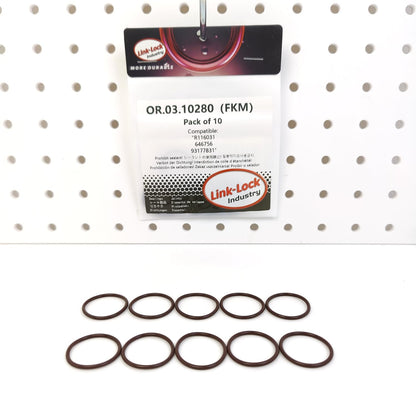 LINK-LOCK 10PCS OR.03.10280 FKM Viton Sealing O-Ring Kit of Camshaft Adjustment and Fuel Injection Pump R116031 646756 93177831 For ROLLS-ROYCE-N73B68A For 4045CA550 4045HA550 4045HL481
