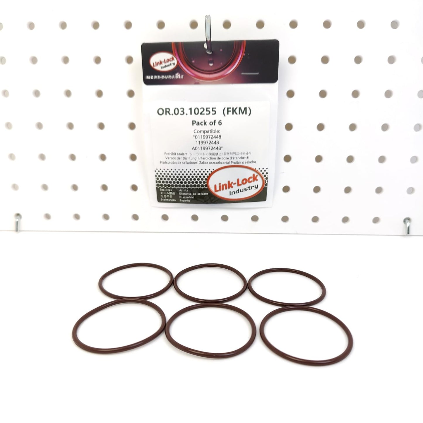 LINK-LOCK 6PCS OR.03.10255 FKM Viton Sealing O-Ring Kit of Water pump 0119972448 119972448 A0119972448 For MERCEDES-BENZ-M104 M103 M120