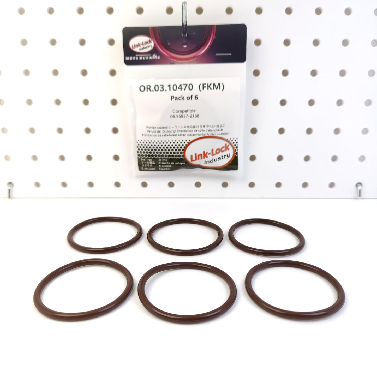 LINK-LOCK 6PCS OR.03.10470 FKM Viton 48×4 Sealing Universal O-ring Kit 06.56937-2168 For MAN