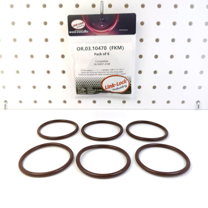 LINK-LOCK 6PCS OR.03.10470 FKM Viton 48×4 Sealing Universal O-ring Kit 06.56937-2168 For MAN