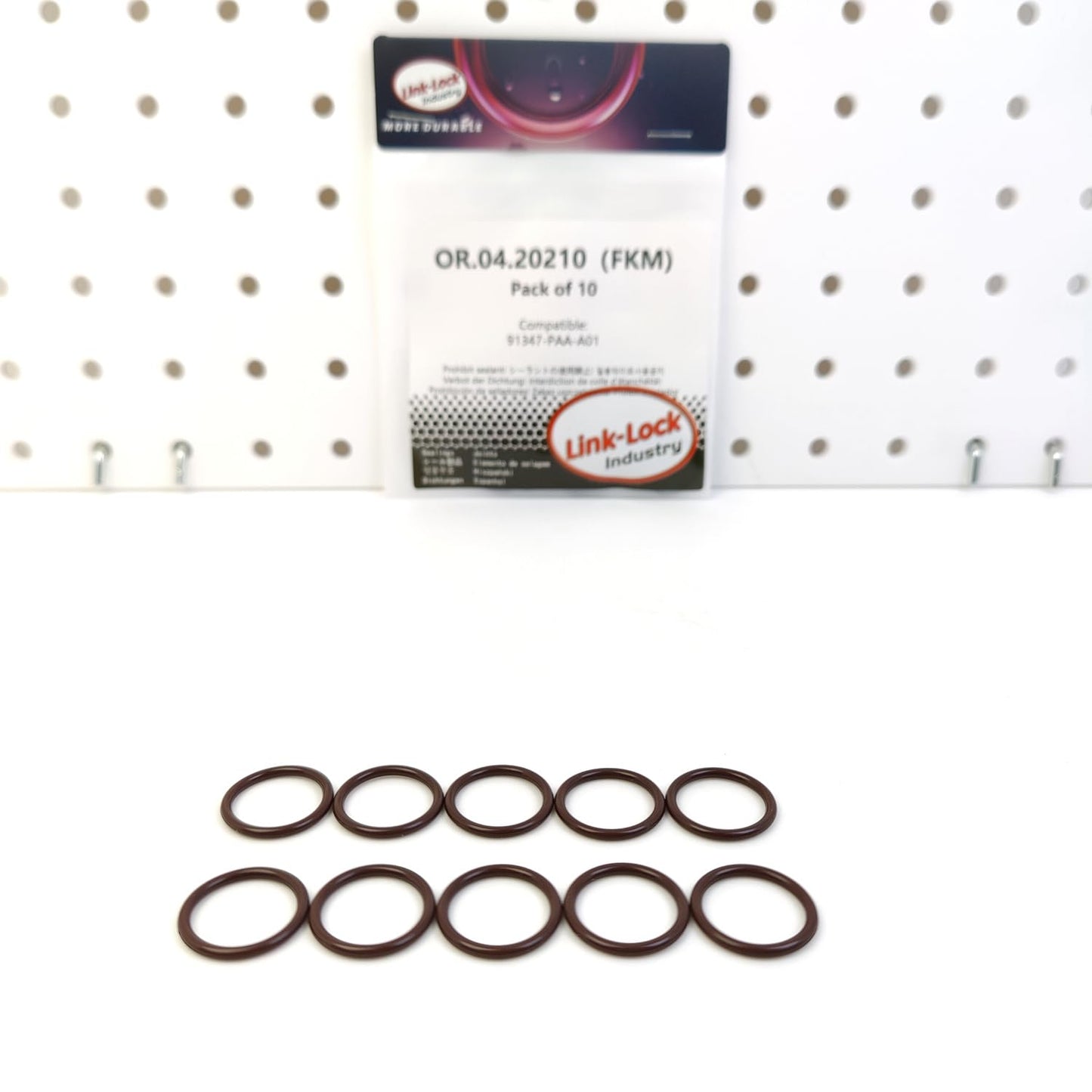 LINK-LOCK 10PCS OR.04.20210 FKM Viton Sealing O-Ring Kit of Power Steering Pump Blanking Plug 91347-PAA-A01 for HONDA-D17A2 D17A5 K24A8