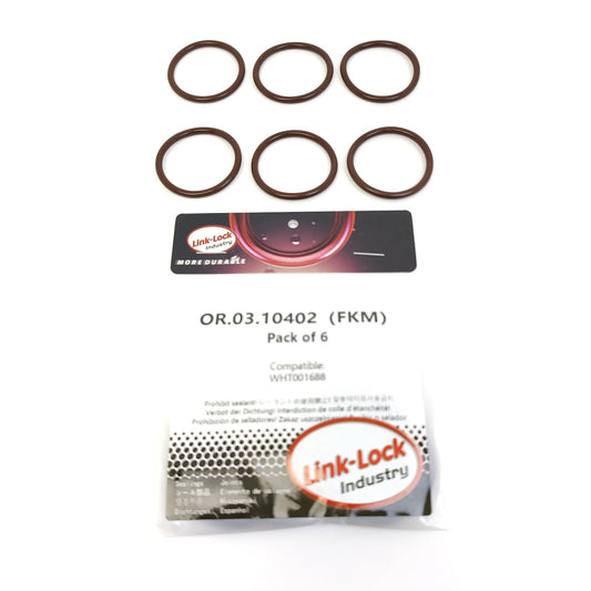 LINK-LOCK 6PCS OR.03.10402 FKM Viton Sealing O-Ring Kit of Cooling water pipe WHT001688 For AUDI For VW