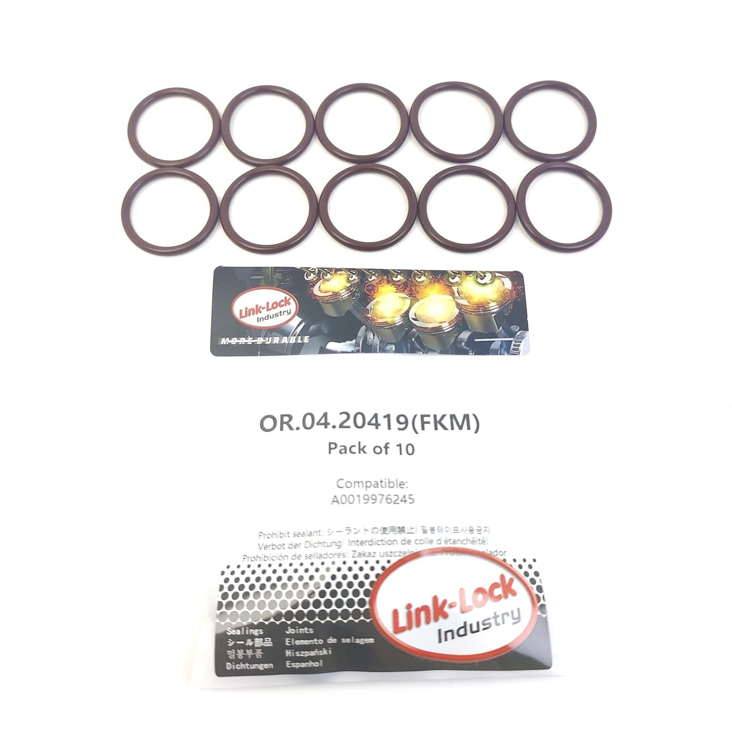 LINK-LOCK 10PCS OR.04.20419 FKM Viton 27×3.2 Sealing Universal O-Ring Kit A0019976245 0019976245 for MERCEDES-BENZ