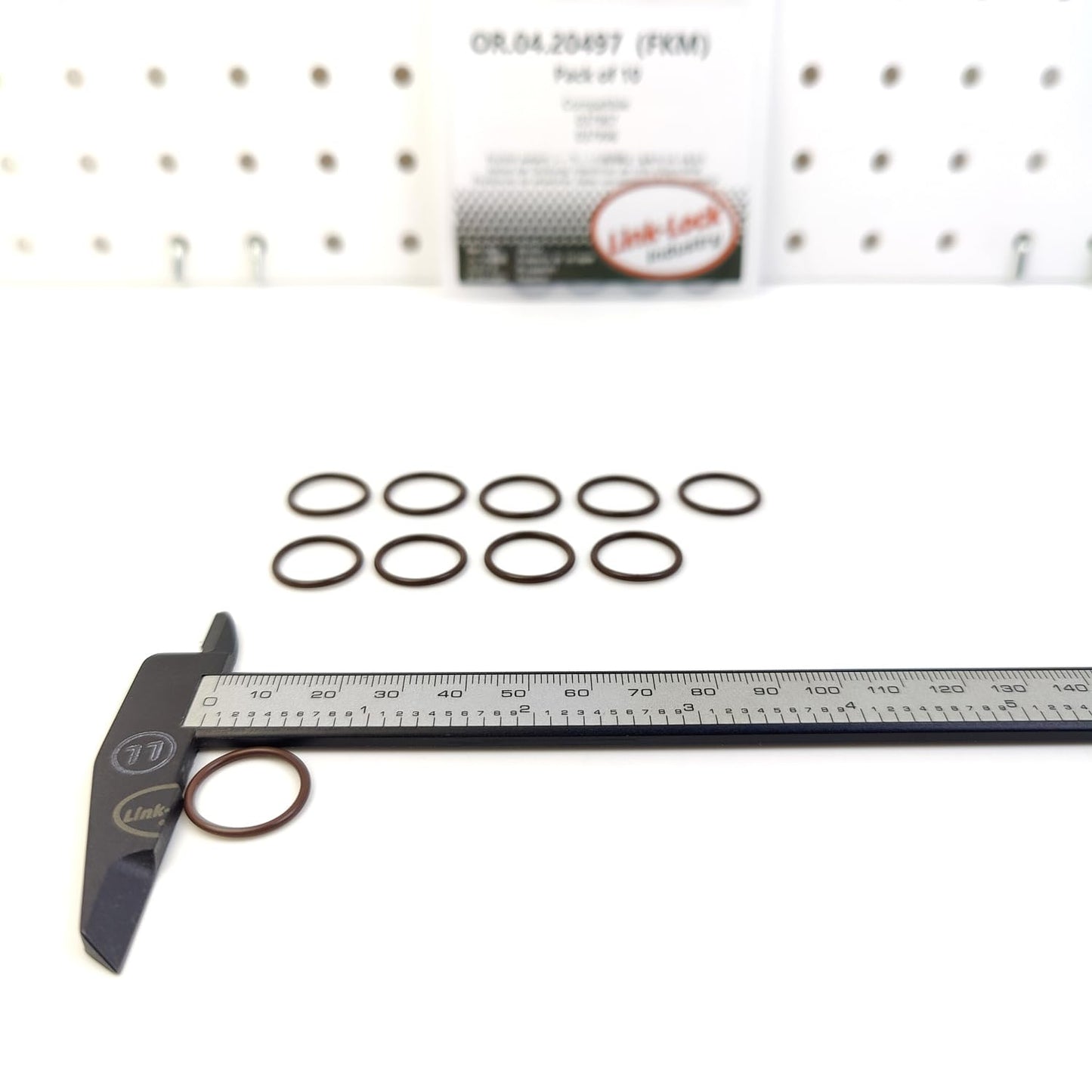 LINK-LOCK 10個 OR.04.20497 FKMバイトンシーリングOリングキット ターボチャージャーオイルクーラントチューブ 037967 037996 シトロエン C5 C6 C8 フィアット プジョー用