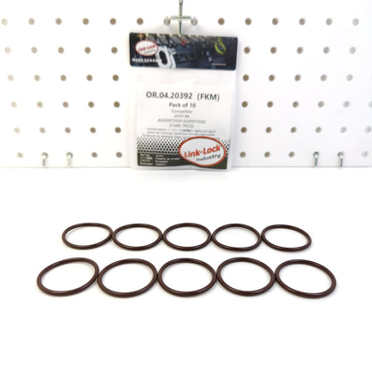 LINK-LOCK 10個 OR.04.20392 FKMバイトンシーリングOリングキット サーモスタット用 2233184 A6229970500 6229970500 21049-7FV1D フォード用 メルセデス・ベンツ用 日産用