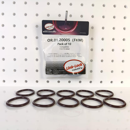 LINK-LOCK 10PCS FKM Viton OR.01.20005 Engine coolant pipe / Water hose O-Ring 11517514942 for BMW N51 N52 N53 N45 N46